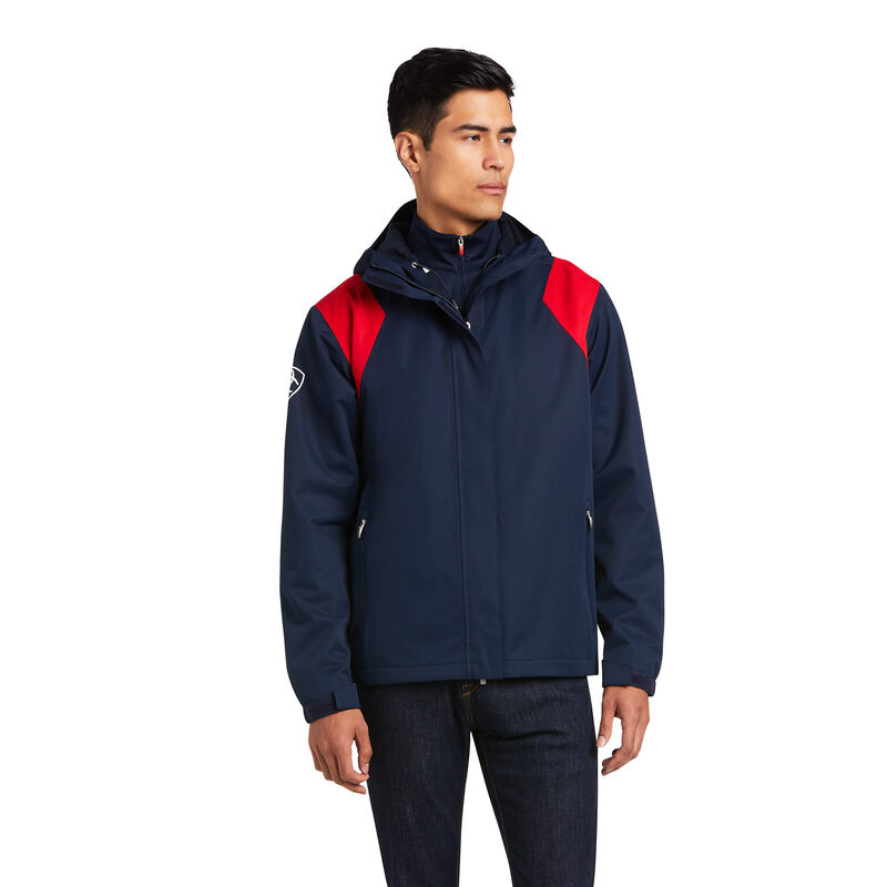 Chaqueta Ariat Spectator Waterproof Azul Marino/Rojas Hombre - Chile 348-HEZLCB